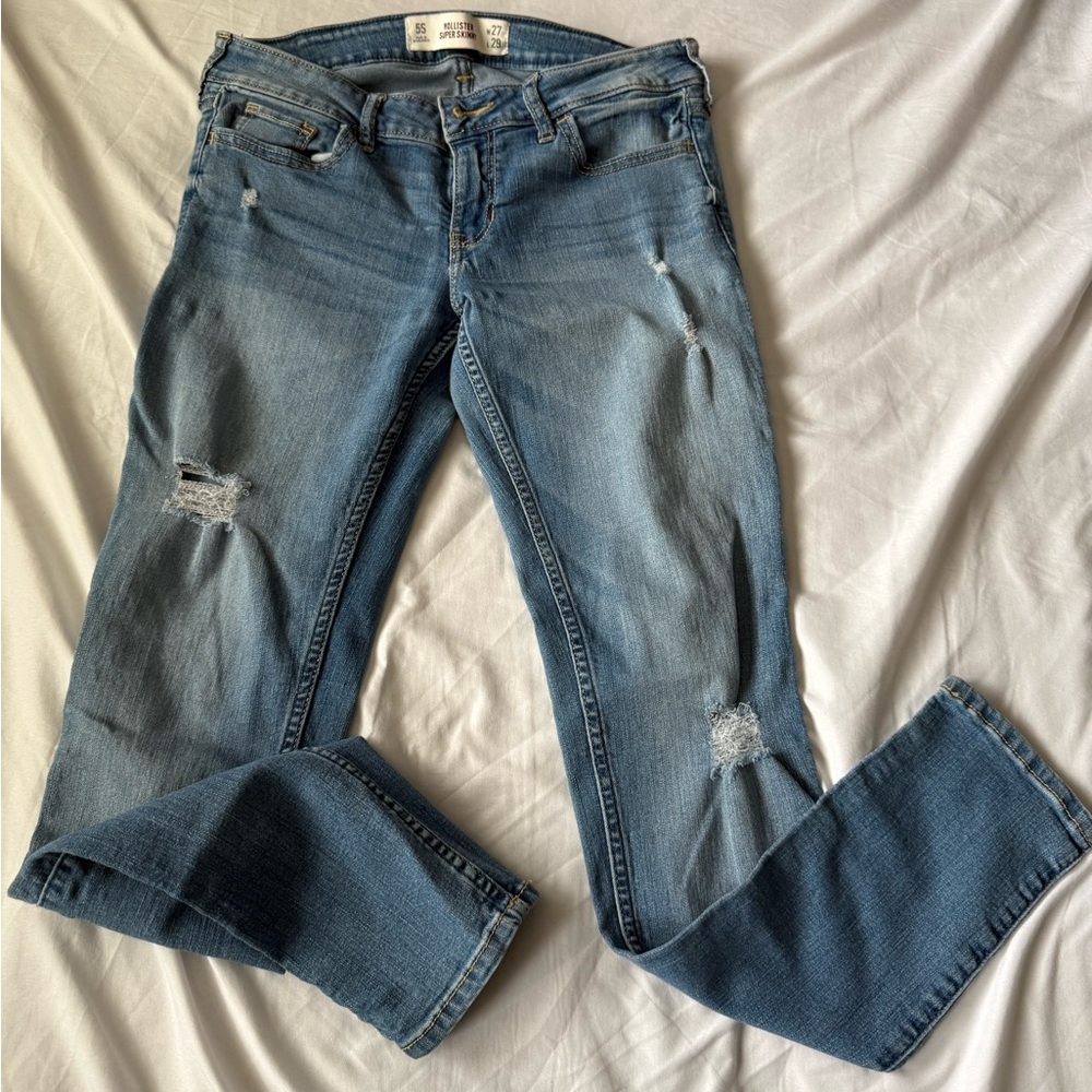 Hollister Blue Distressed Women's Jeans